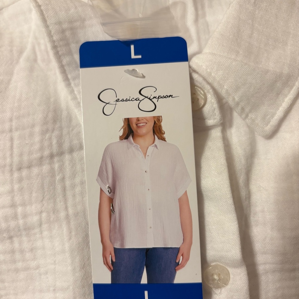 Jessica Simpson Classic White Blouse